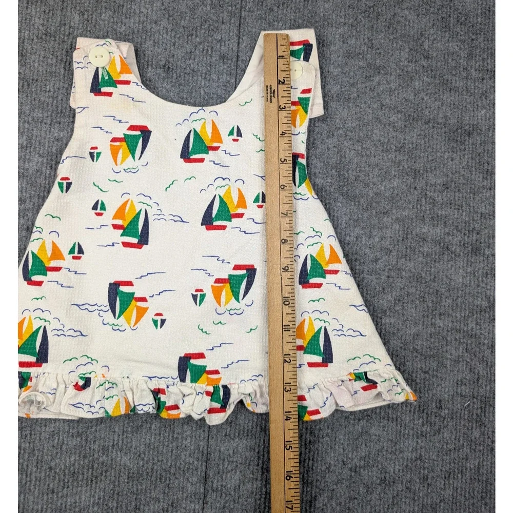 Vintage Samara Set Girls 2T Toddler Sailor Nautical Novelty Retro Bloomer Dress